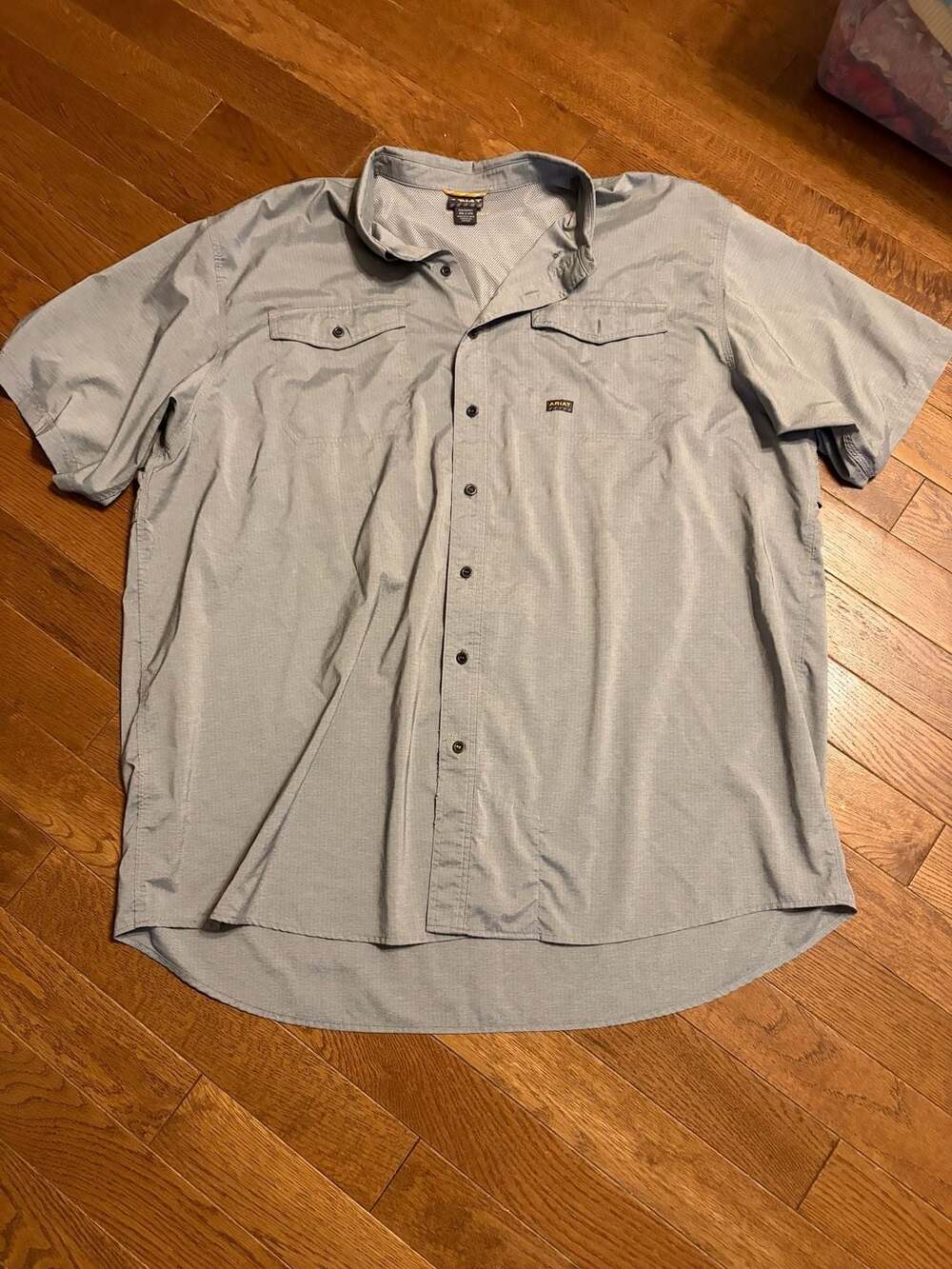 Ariat Rebar Made Tough VentTEK Work Shirt Size 3XL Gray